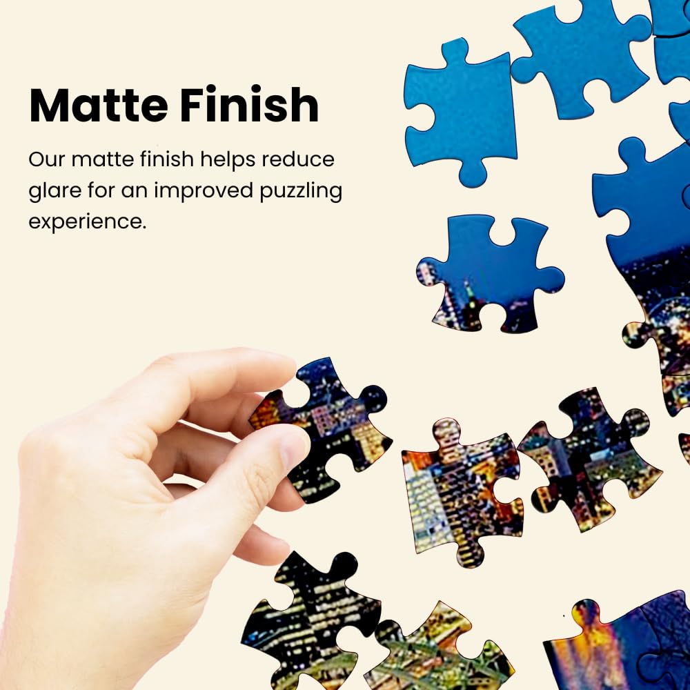 MasterPieces eco-friendly puzzle with recycled materials and soy inks for responsible crafting.