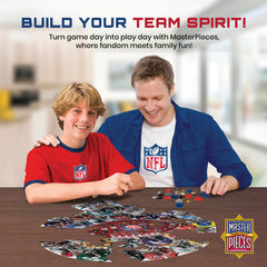 MasterPieces NFL Drip Art puzzle creates a striking game-day centerpiece.