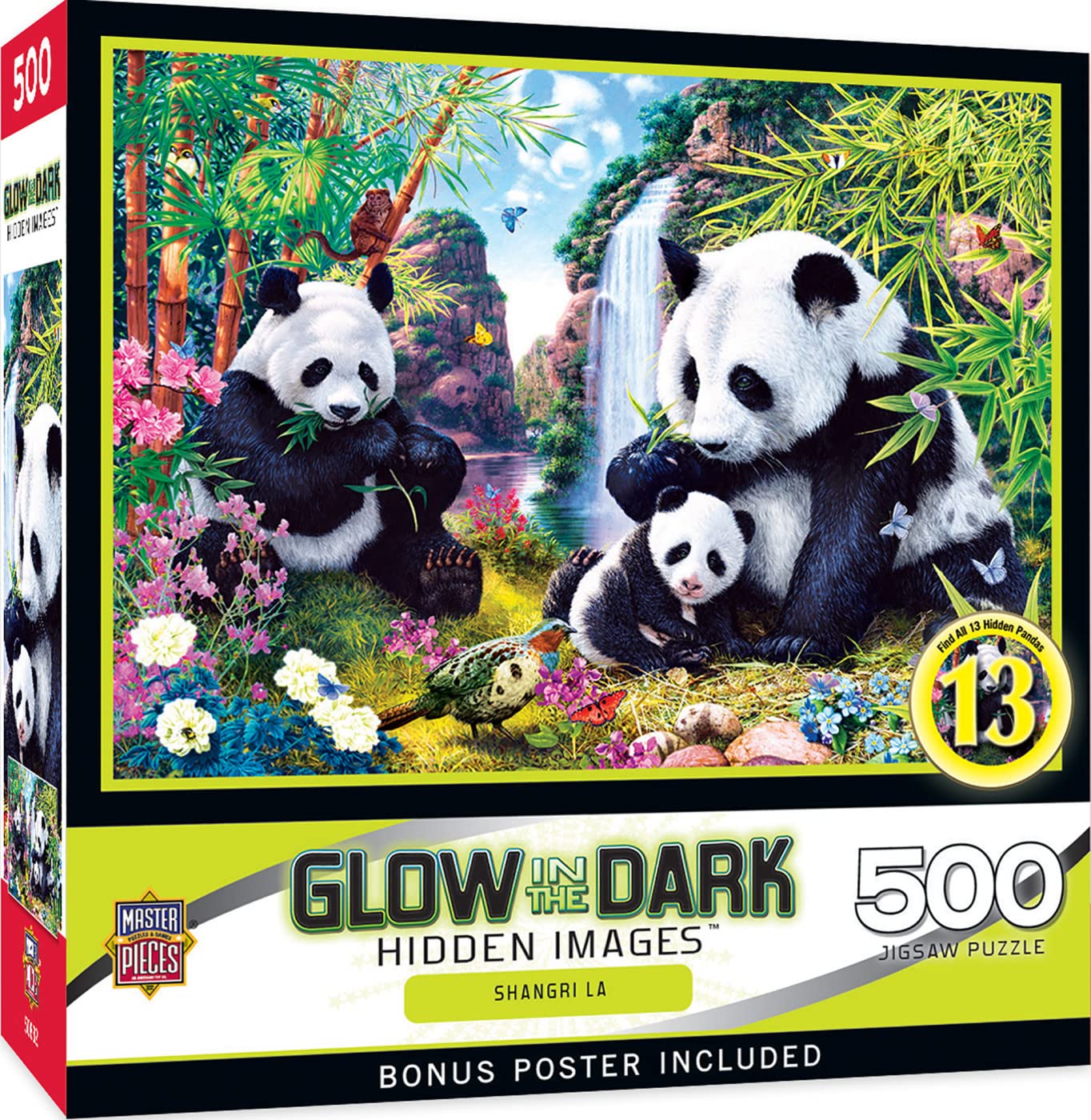 MasterPieces glow-in-the-dark puzzle glowing details for night-time fun