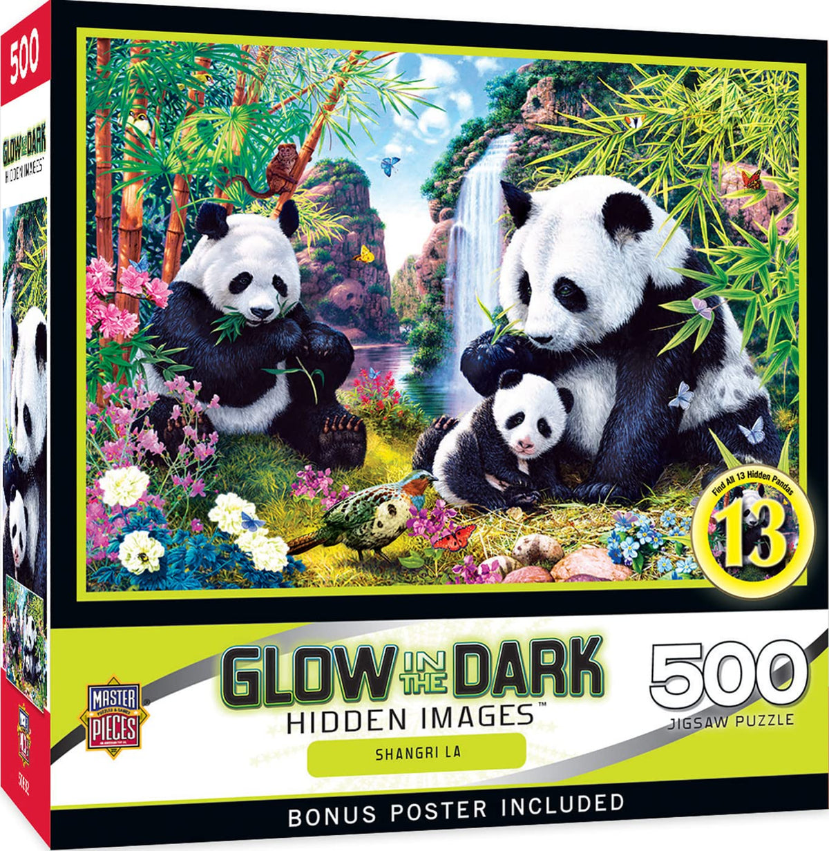 MasterPieces glow-in-the-dark puzzle glowing details for night-time fun
