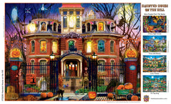 MasterPieces Haunted House on the Hill puzzle box front, sturdy packaging for gifting.
