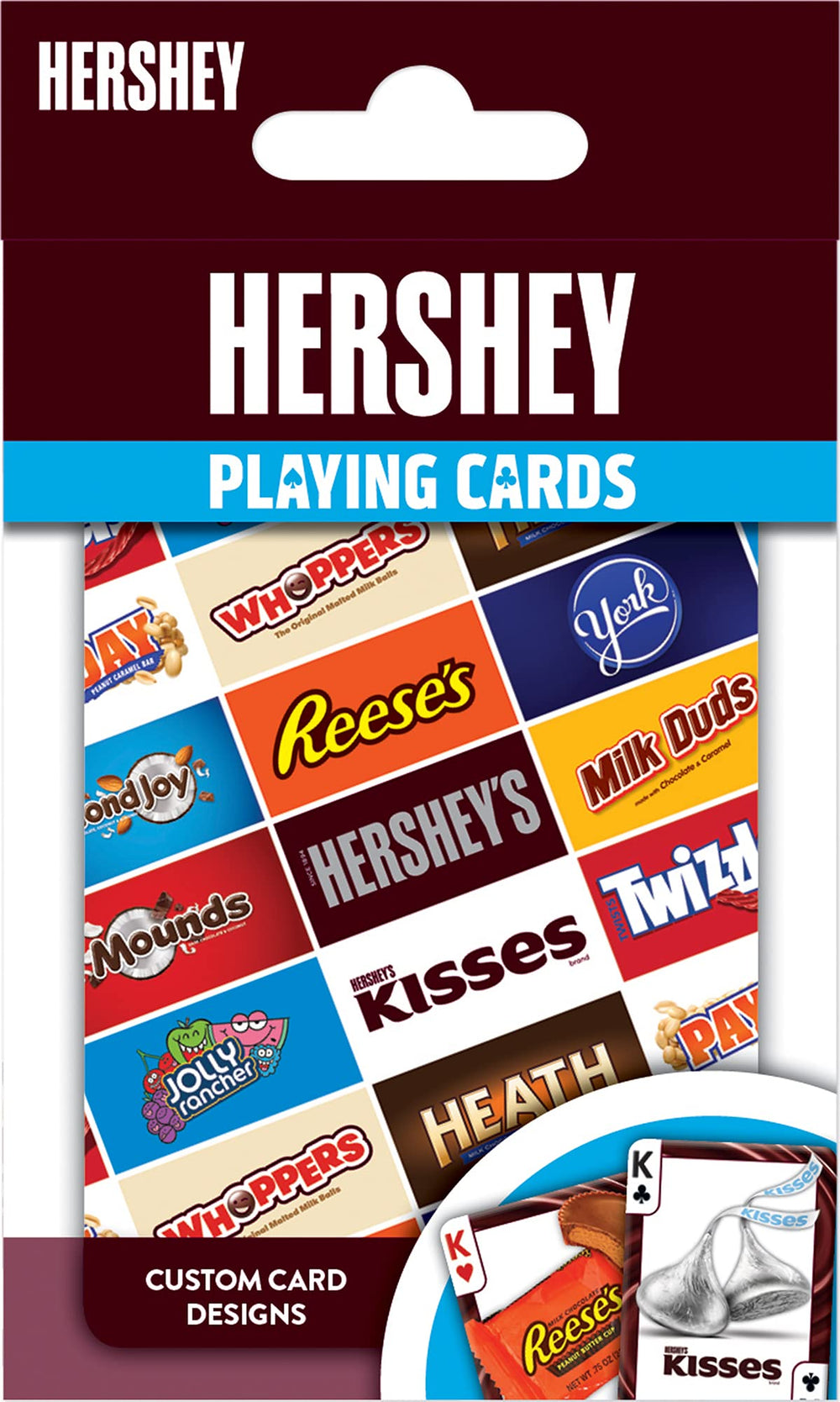 MasterPieces Hershey playing cards deck front design for collectors and casual play