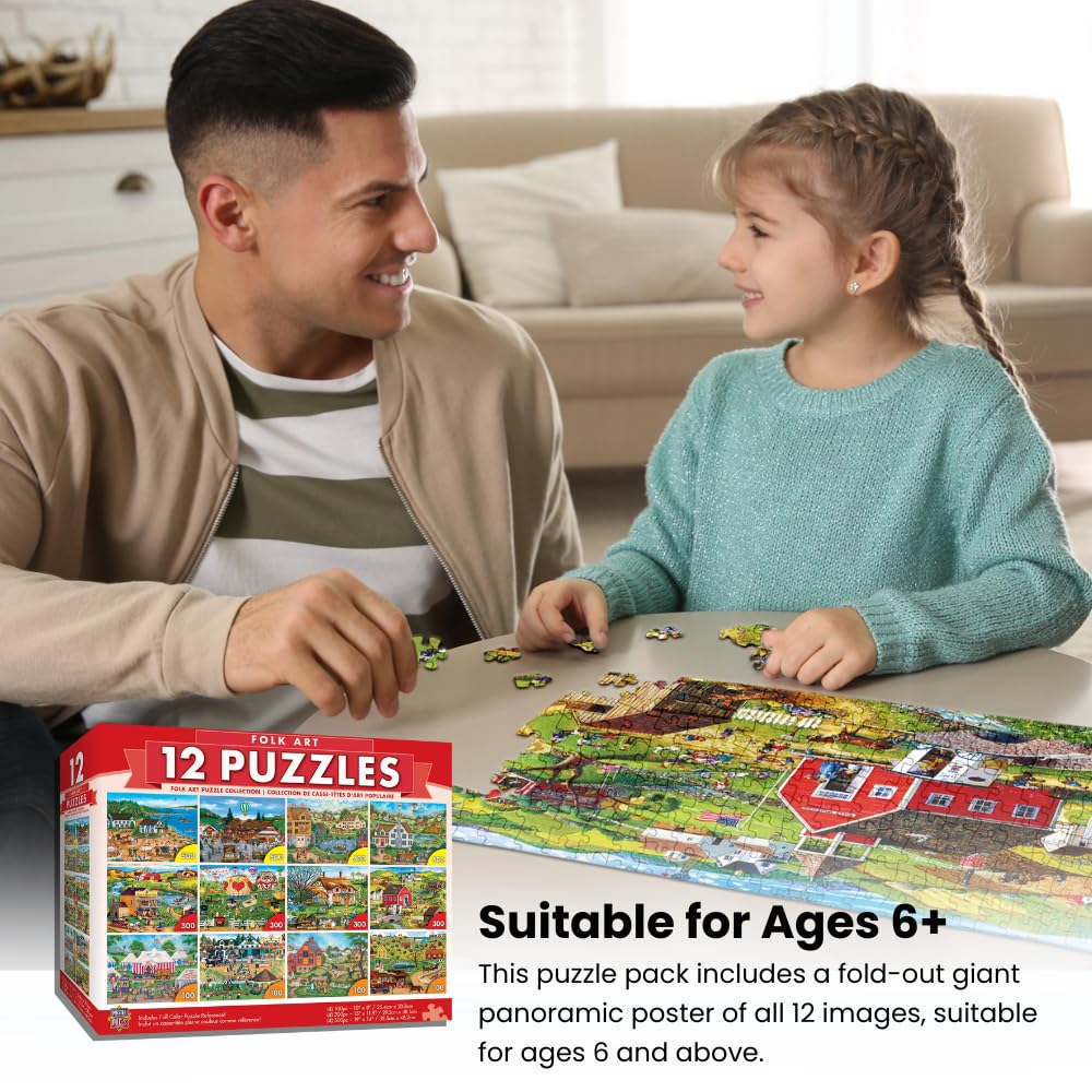 Masterpieces 300-piece wildlife scene puzzle boosts cognitive engagement