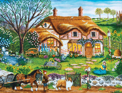 Masterpieces 500-piece heritage porch puzzle yields immersive puzzling
