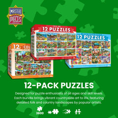 Masterpieces round 100-piece animals puzzle invites creative discovery