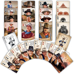Back design features team logo on MasterPieces John Wayne cards for fan pride
