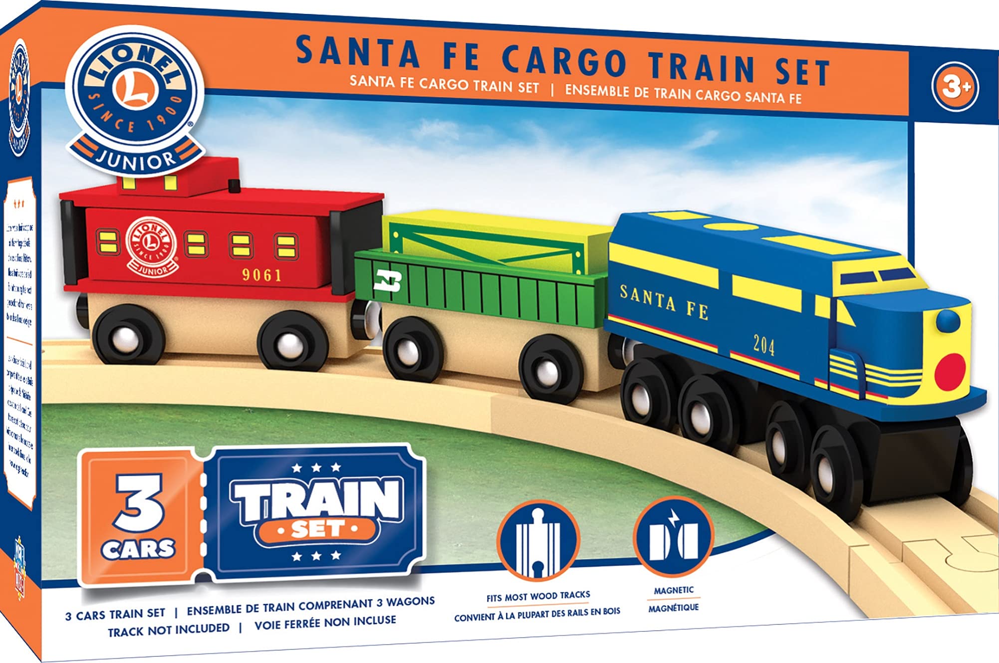 MasterPieces Lionel Santa Fe caboose No. 9061 completing the three-piece set