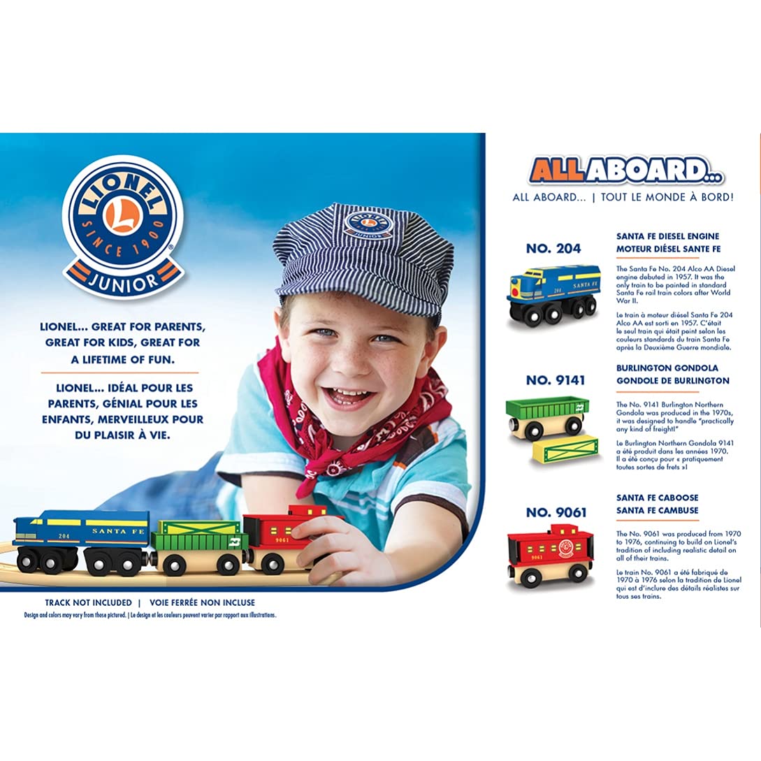 MasterPieces Lionel Santa Fe cargo car with removable milk for interactive storytelling