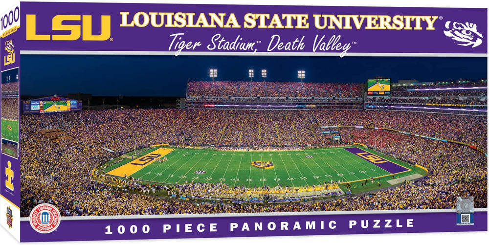 MasterPieces LSU Tigers 1000pc panoramic stadium view puzzle for family puzzle night