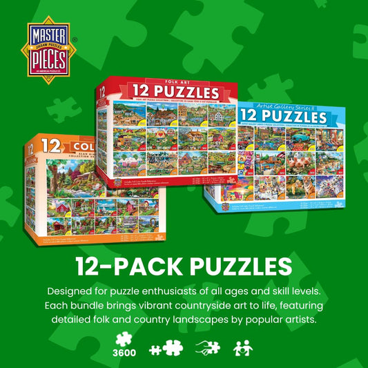 MasterPieces puzzles feature matte finish for reduced glare and crisper images.