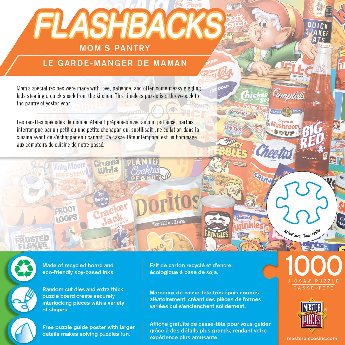 Poster included for reference to assist completion of Mom's Pantry puzzle