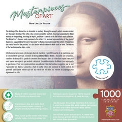 MasterPieces Mona Lisa puzzle artwork on the board during assembly