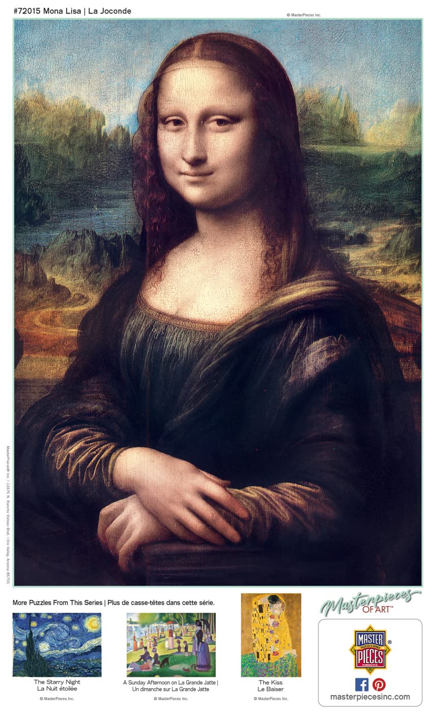 Bonus poster included with the MasterPieces Mona Lisa puzzle for solving guidance