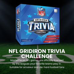 Masterpieces NFL Gridiron Trivia cards for quick questions and replayability
