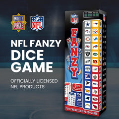 MasterPieces NFL Fanzy Dice logo dice close-up with authentic NFL vibes