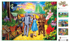 MasterPieces Off To See The Wizard thick recycled board supports durable puzzling sessions.