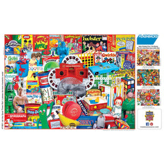 MasterPieces artwork encourages social time with friends through collaborative puzzle solving.