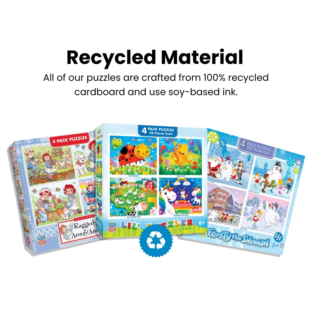 Gift-ready MasterPieces puzzle bundle for children, ideal for quiet time