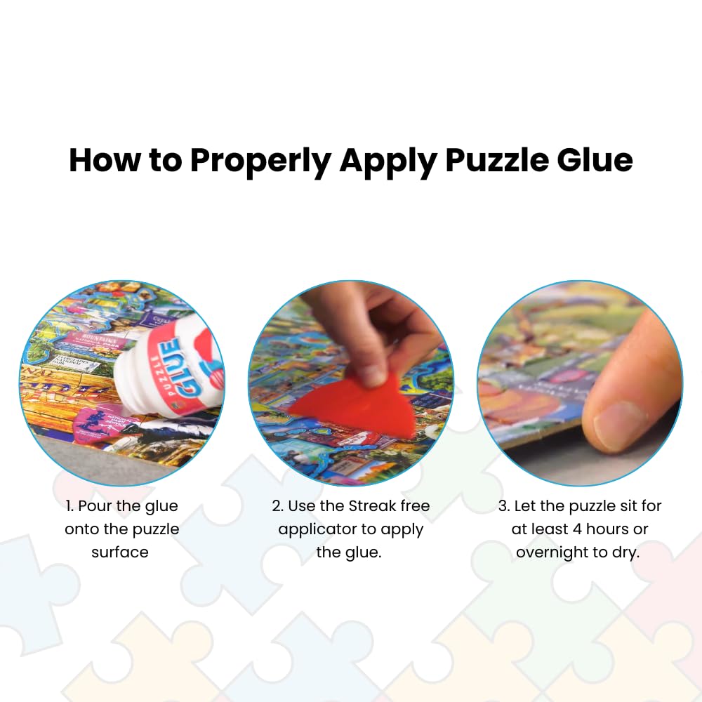 MasterPieces 5 oz bottle ready for multiple 1000-piece puzzles.