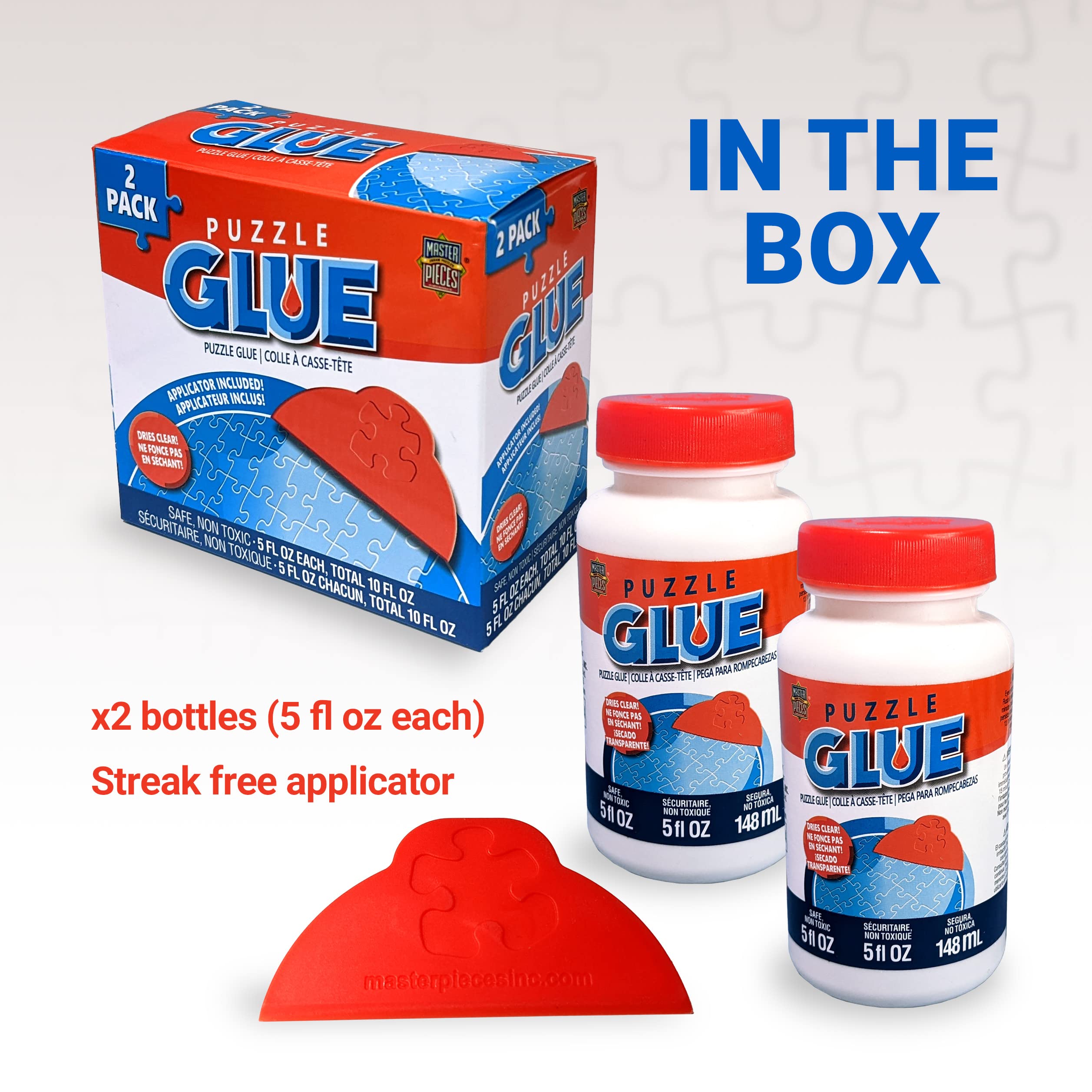 MasterPieces kid-friendly spreader aids precise glue spread.