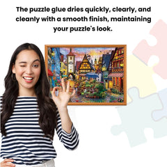 MasterPieces two-pack puzzle glue arranged for convenient storage.