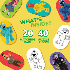 MasterPieces Sesame Street Heads & Toes suit ages 3+ for growing learners.