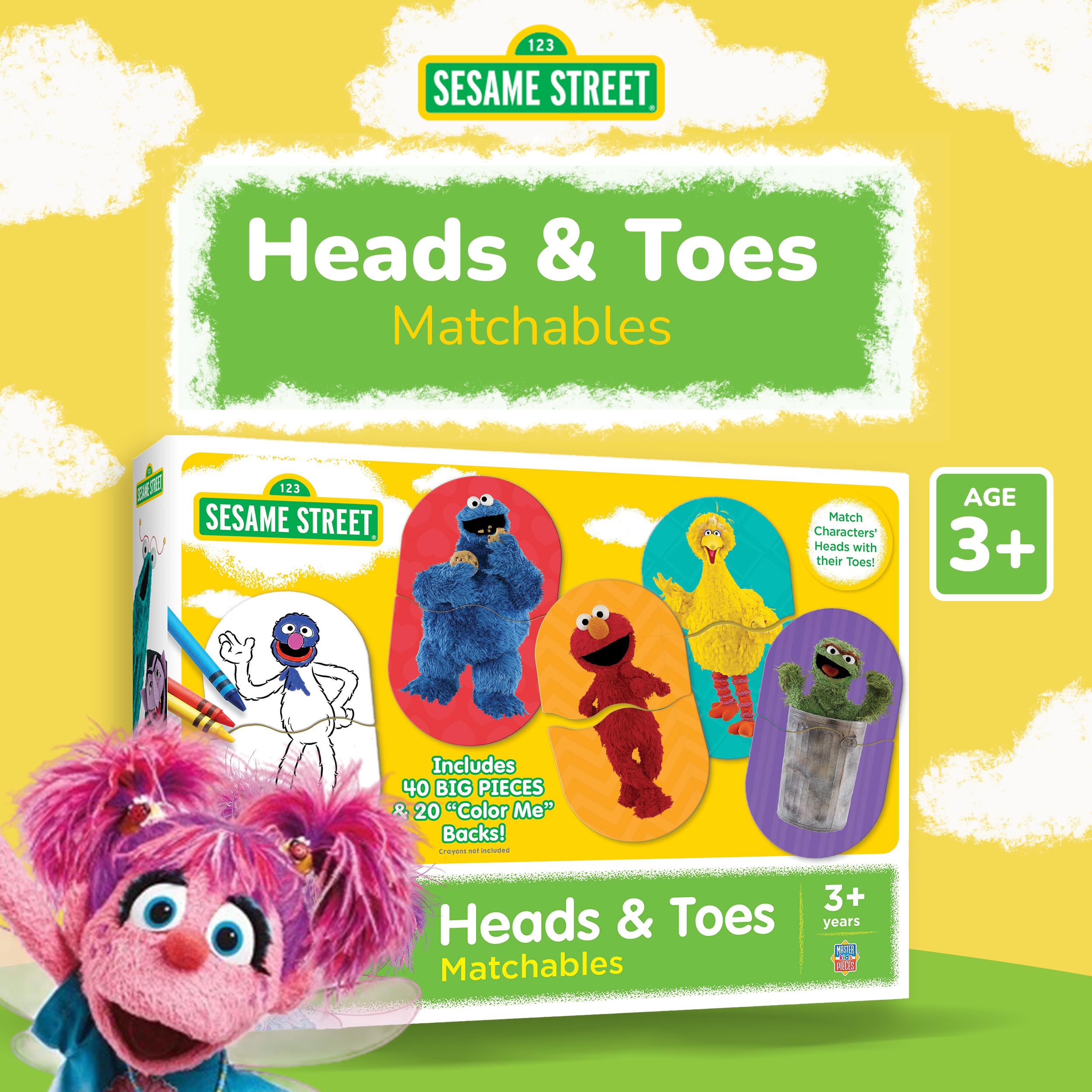 MasterPieces Heads & Toes pieces illustrate colors and patterns for beginners.