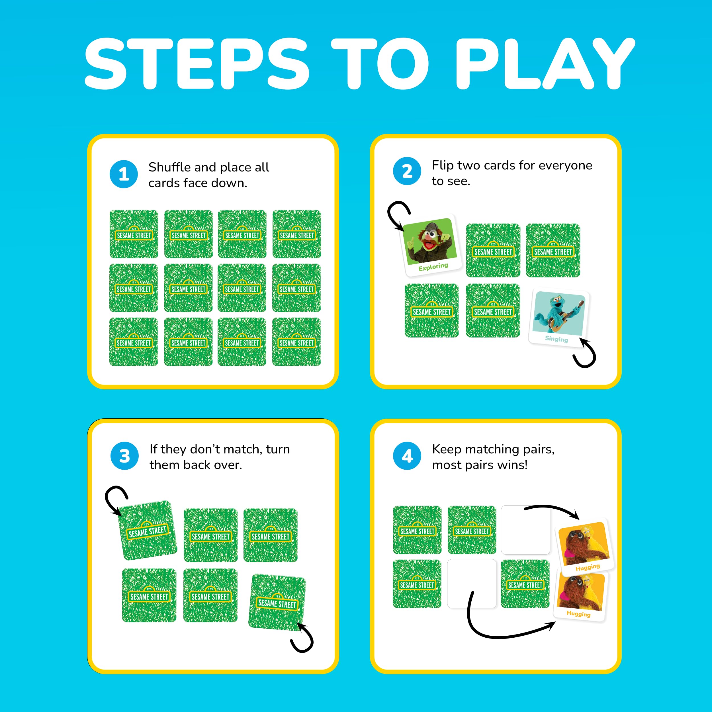 MasterPieces Sesame Street matching game educational and fun for kids