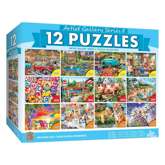 MasterPieces sunset over mountains 100pc puzzle for relaxing evenings.