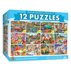MasterPieces sunset over mountains 100pc puzzle for relaxing evenings.