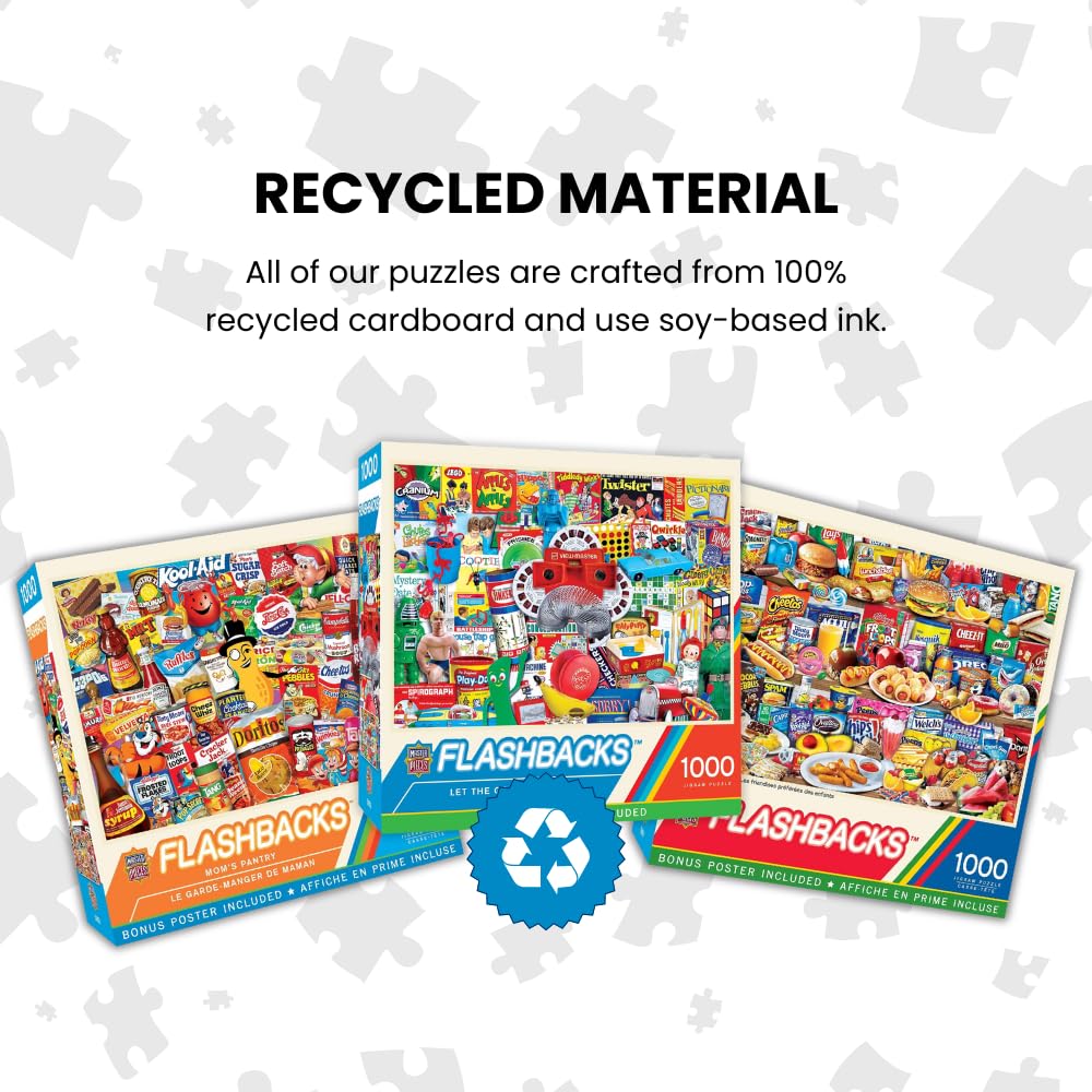 MasterPieces thick interlocking pieces ensure a sturdy build during puzzling