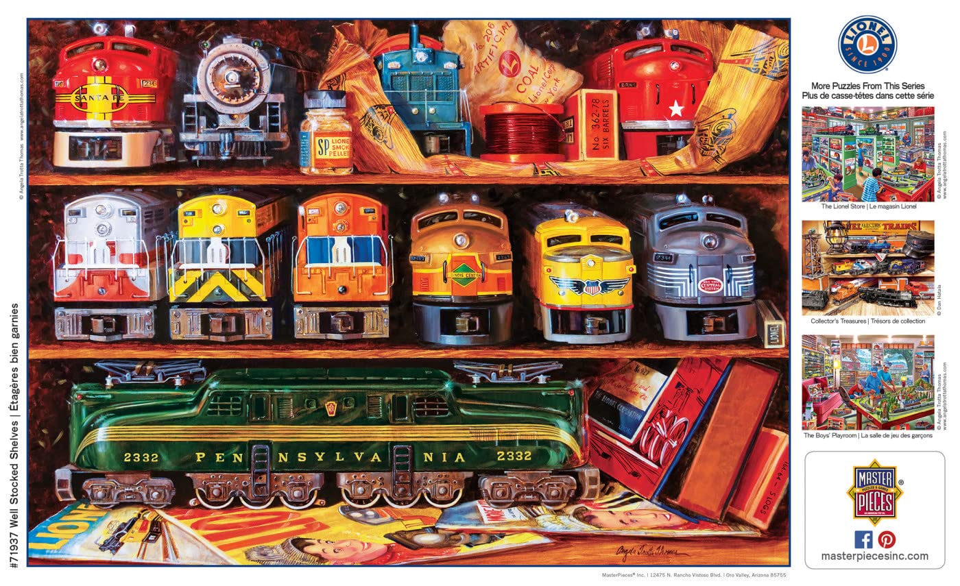 MasterPieces thick recycled puzzle board provides a sturdy, long-lasting experience