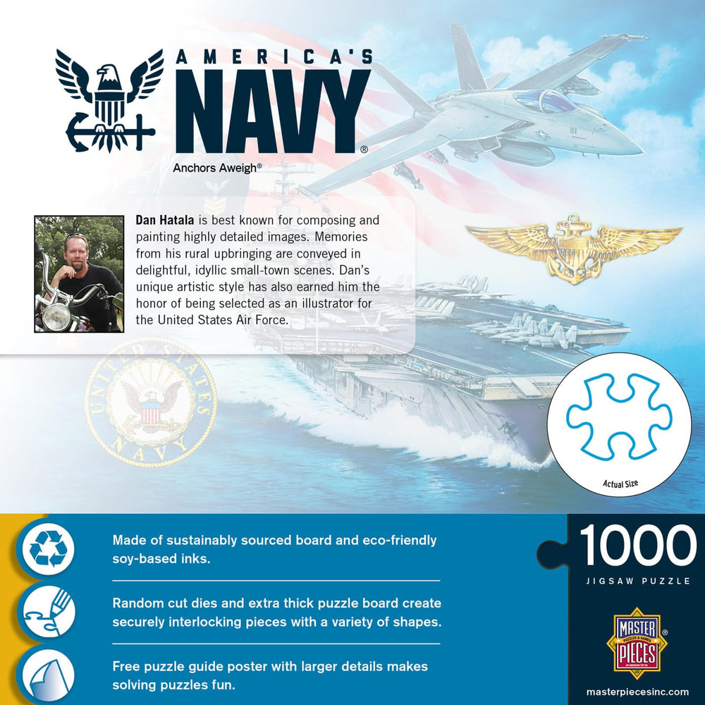 MasterPieces US Navy puzzle ship and sea image promotes historical appreciation