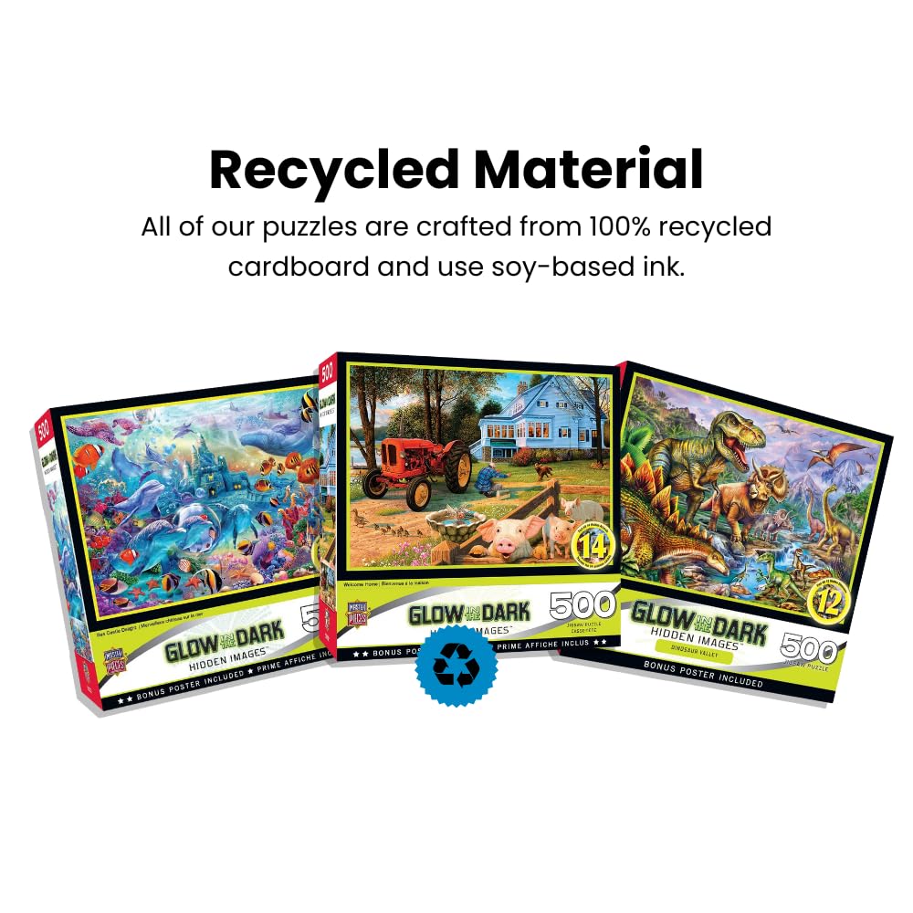 MasterPieces varied-cut pieces create a challenging, engaging experience