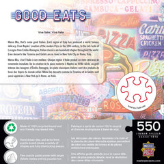 MasterPieces Viva Italia 550-puzzle landmarks highlighting Italian motifs for engaging solving