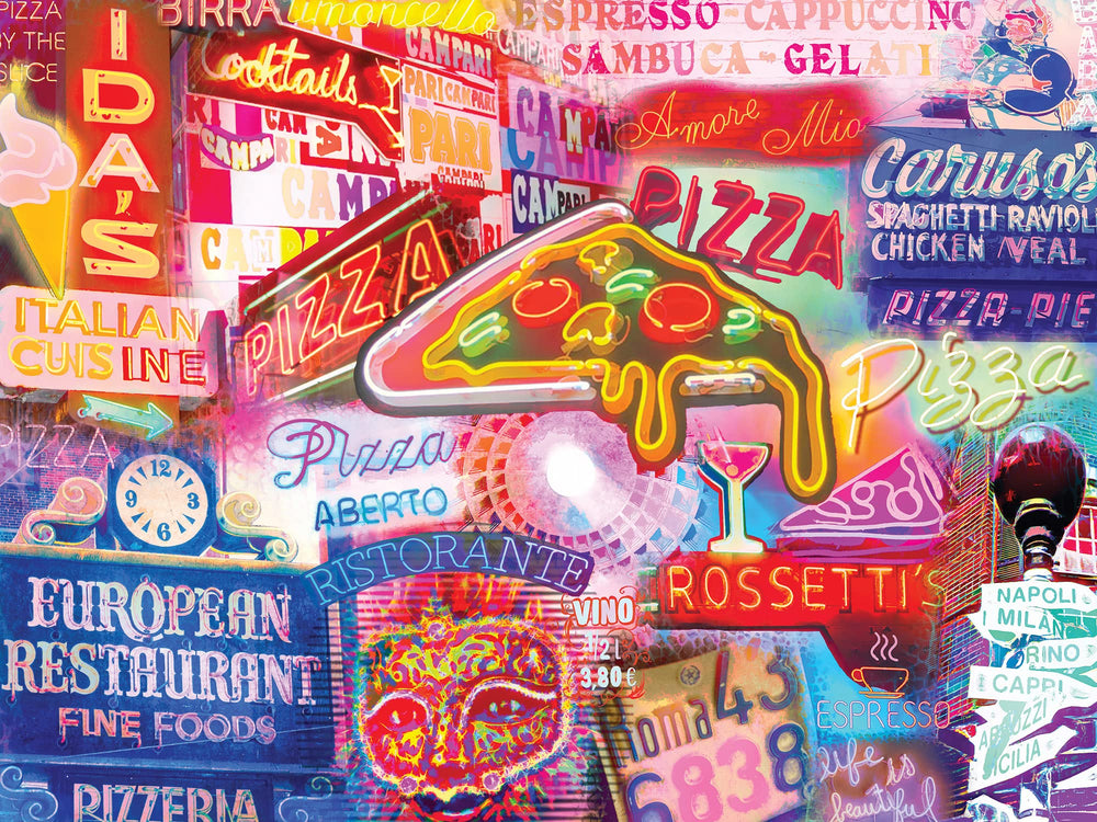 MasterPieces Viva Italia 550-puzzle street scene with vibrant colors for family puzzling