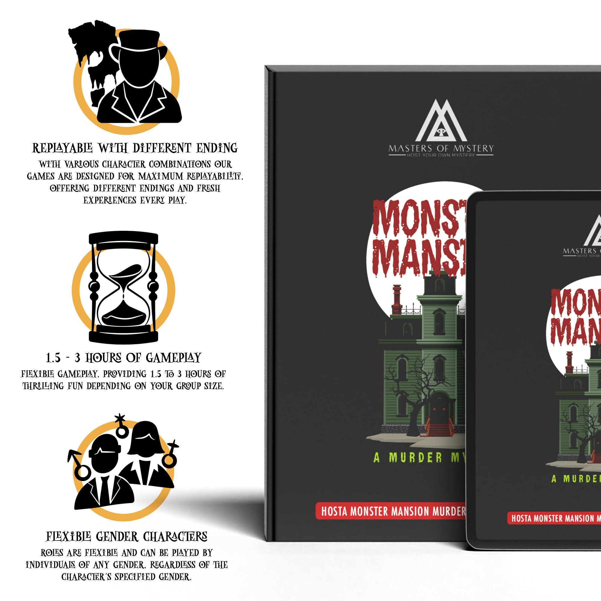 Masters of Mystery Themed Scripts guide hosts through suspenseful storytelling