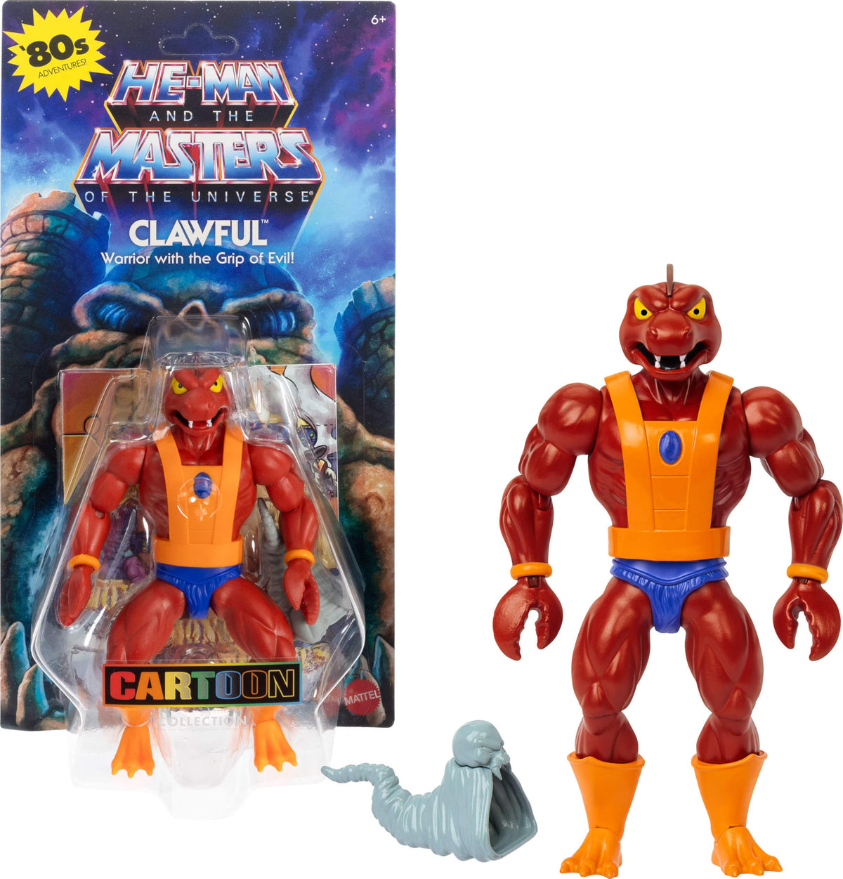 Masters of the Universe Clawful figure ready for poseable action play and display