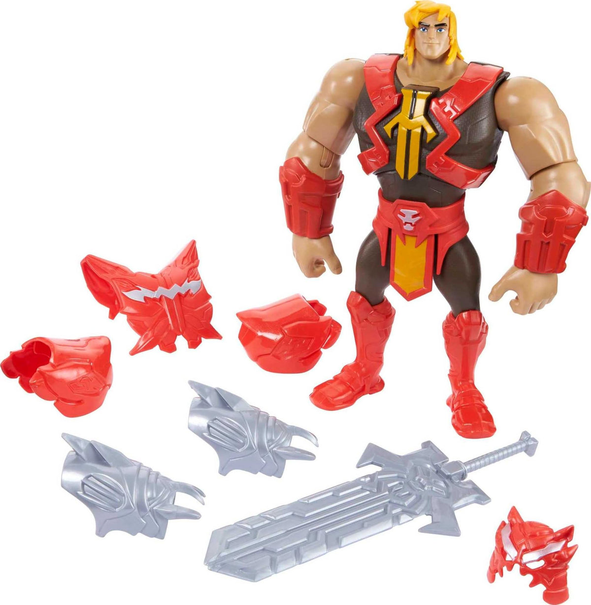 Masters of the Universe He-Man in battle pose for dynamic storytelling play.