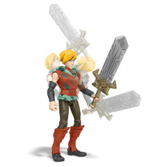 Masters of the Universe He-Man and Prince Adam battle-poses enable dramatic scenes.