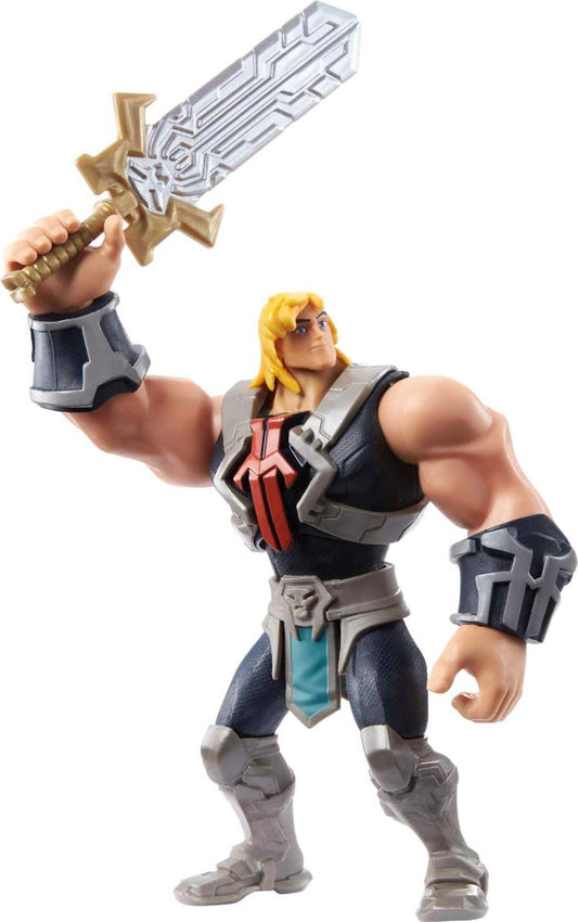 Masters of the Universe He-Man figure with attack feature for dynamic storytelling battles.