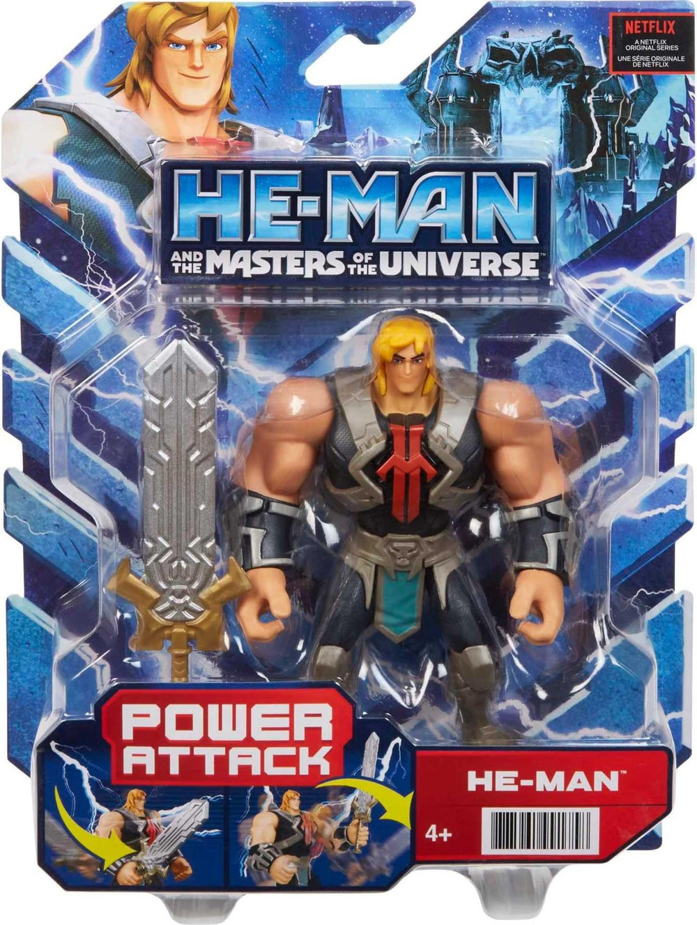 Masters of the Universe He-Man figure is a collectible for epic battles and display.