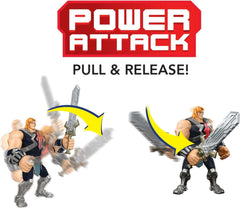 Masters of the Universe He-Man accessory includes a projectile for safe imaginative play.