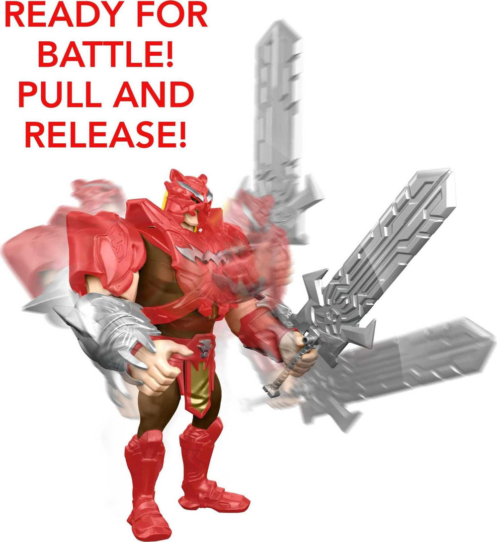 Masters of the Universe He-Man with spring-loaded attack action.