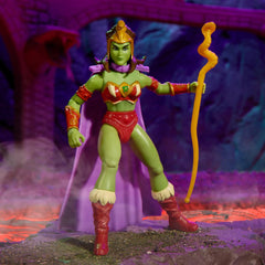 Masters of the Universe Lady Slither with staff and knife enhances display options