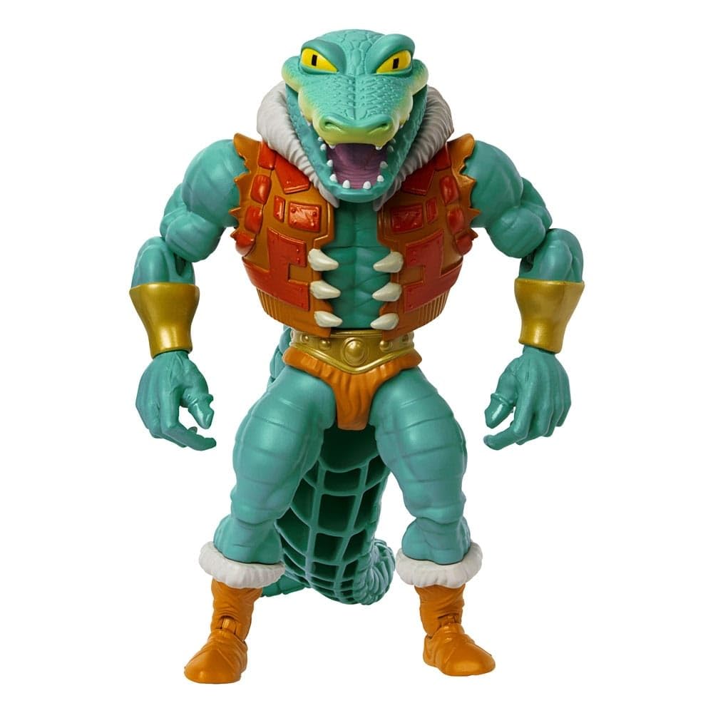 Masters of the Universe Leatherhead front view, ready for dynamic display.