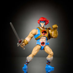 Masters of the Universe Lion-O 5.5 inch scale articulation for dynamic posing.