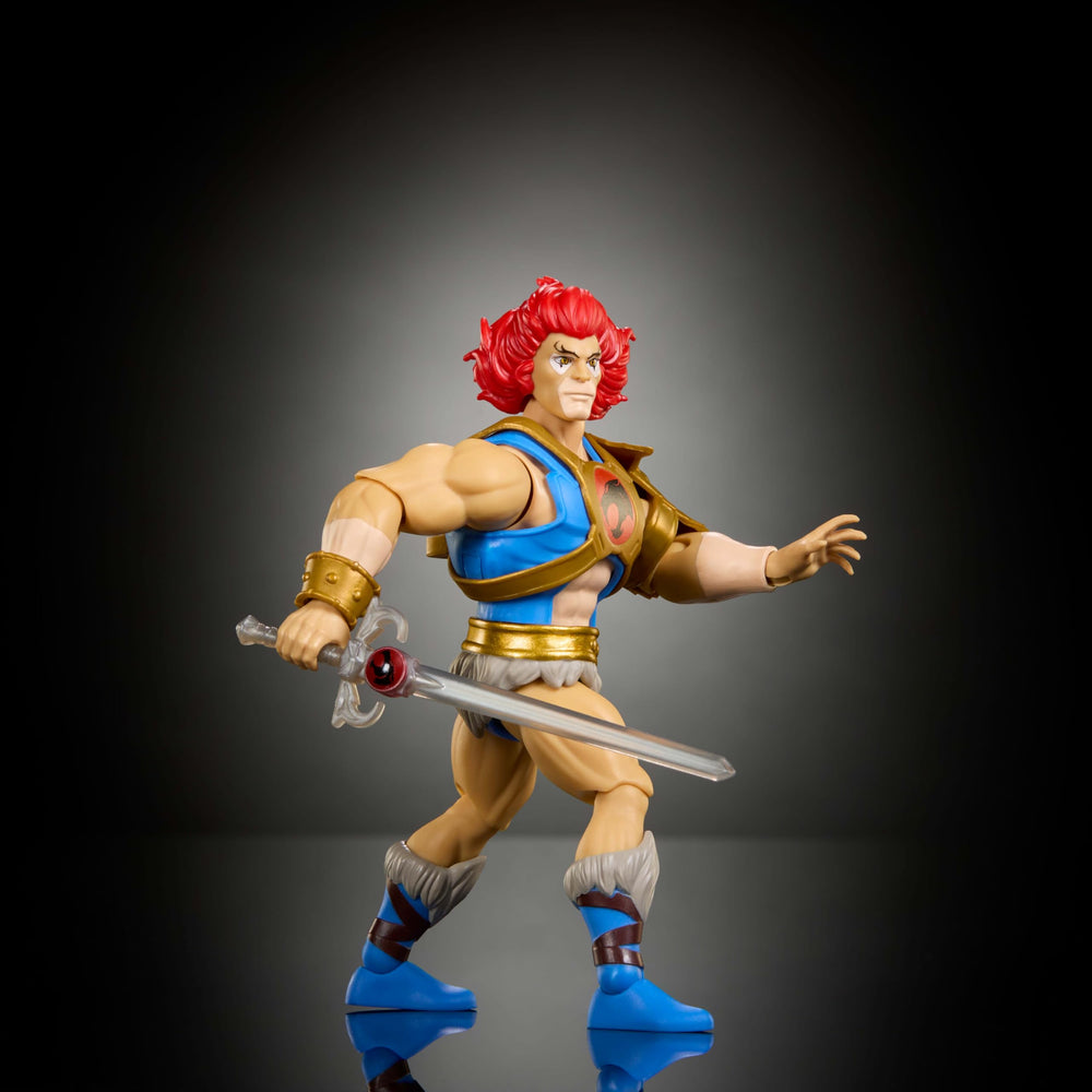 Masters of the Universe Lion-O collector card included for fans and collectors.