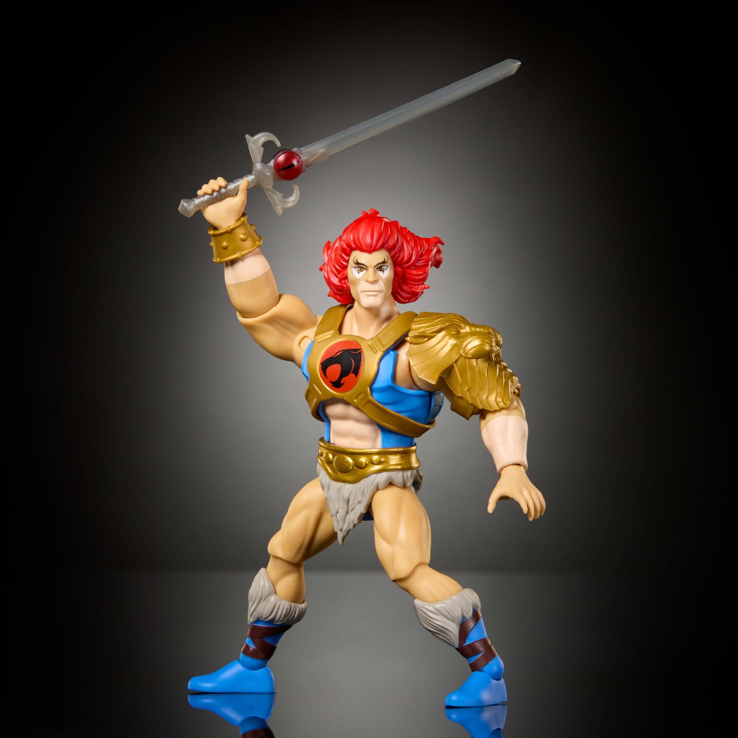 Masters of the Universe Lion-O dual hair looks for different display styles.