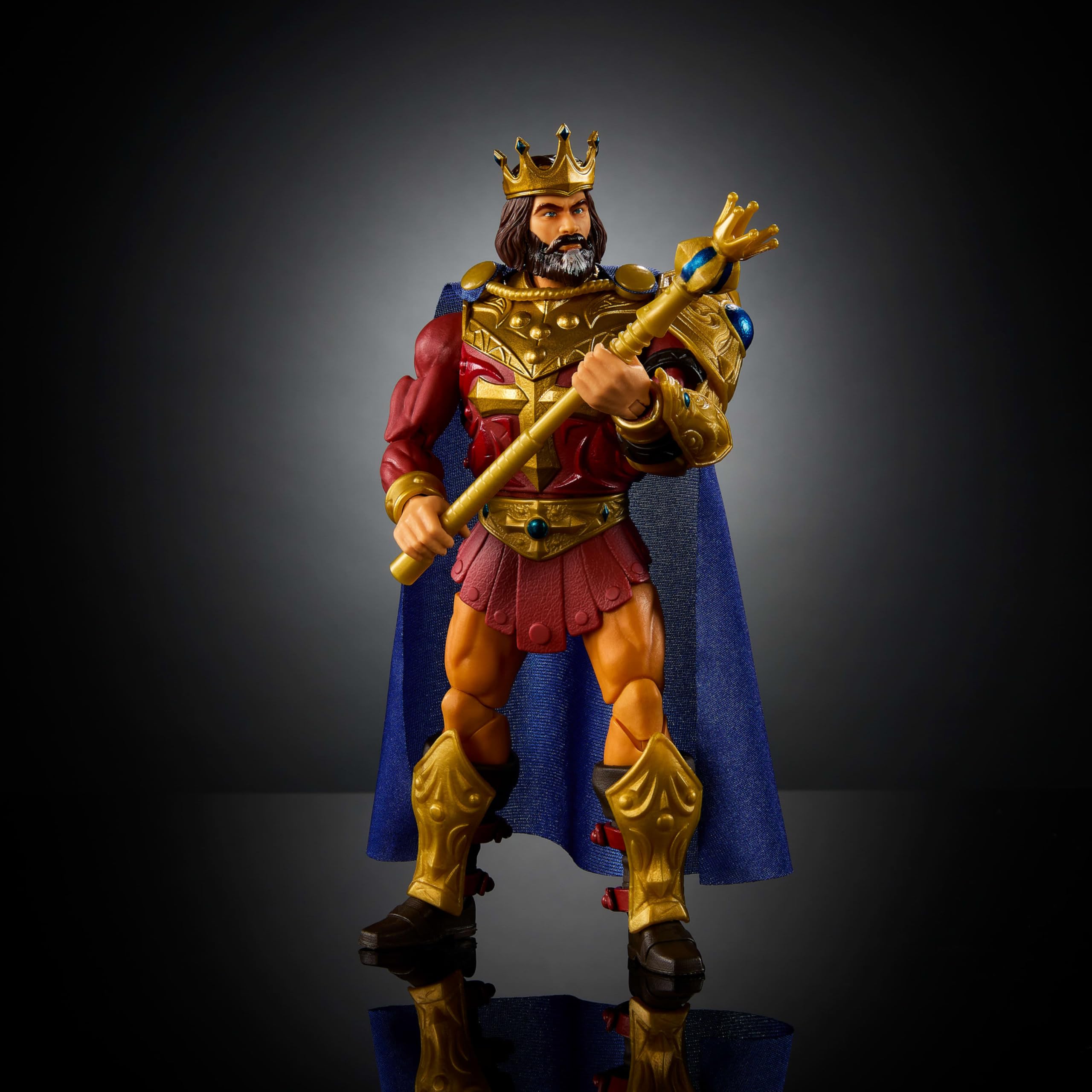 Masterverse King Randor armor pieces highlighting chest and shoulder protection.